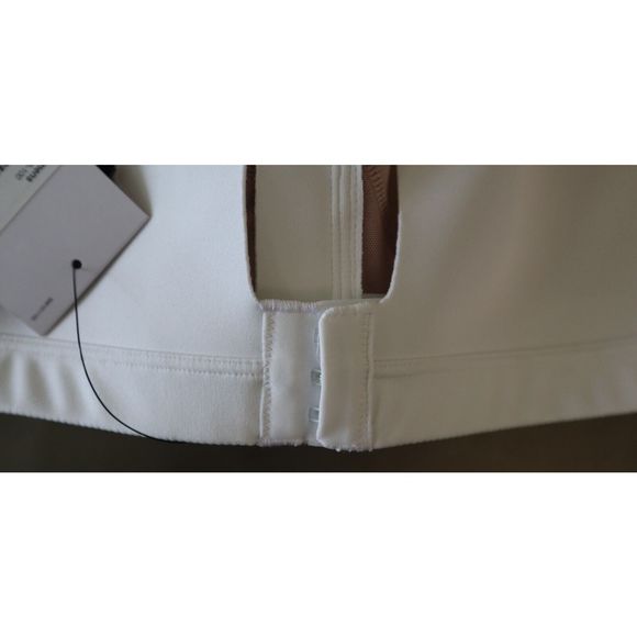 Nike Alpha Women Sz 2XL (A-B) White High-Support Padded Zip-Front Sports Bra $72 - Picture 7 of 8